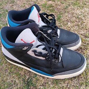 Jordan Men's Black, Gray & Blue Sneakers